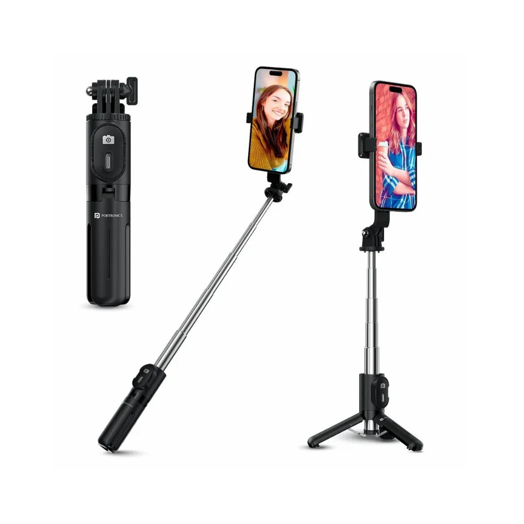 Selfie Stick With Tripod | Bluetooth Foldable Selfie Rod For Phone Action Camera Iphone(random Color ) - imixpress.com