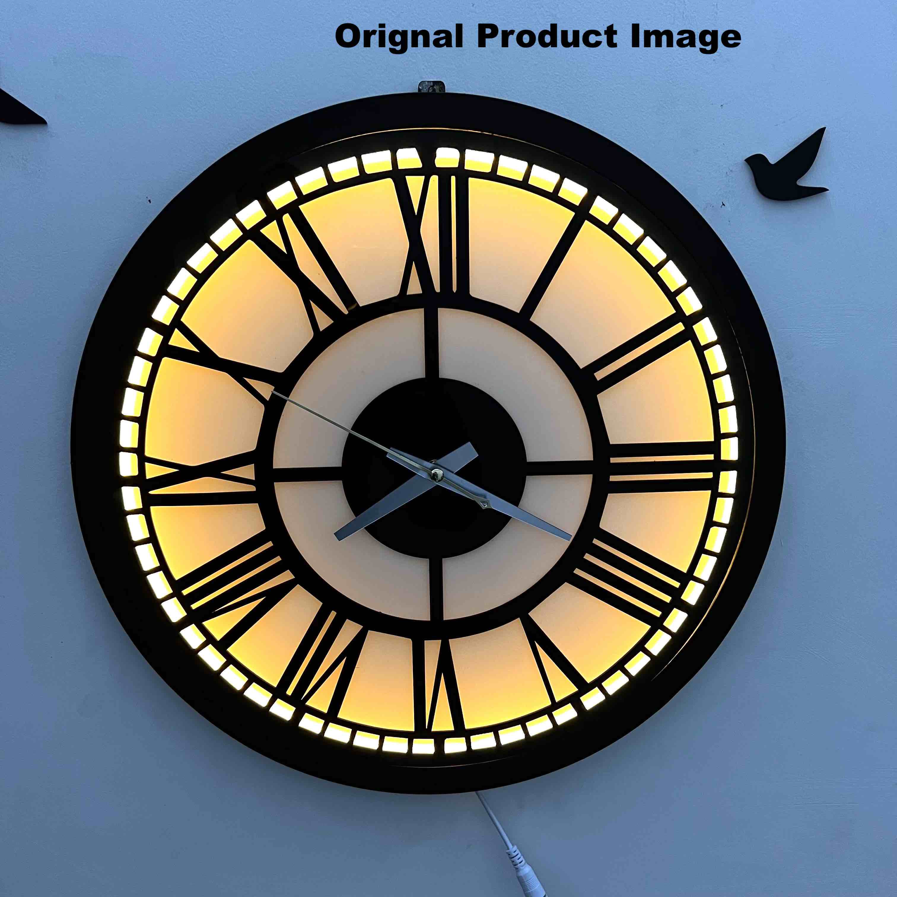 Vintage Premium Roman Backlit Wall clock - imixpress.com