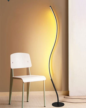 MODERN WAVY TWISTED STANDING CORNER NEON LAMP - imixpress.com