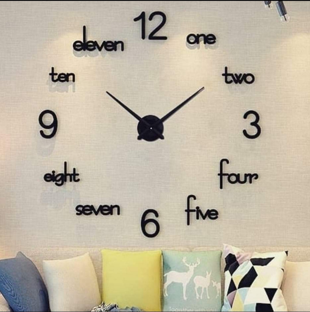 Acrylic Wall Clock with 12 inch Needles(a32) - imixpress.com