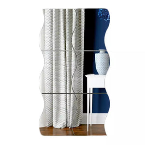 6x Silver Acrlyic Mirror(Big Size Zigzag) - imixpress.com