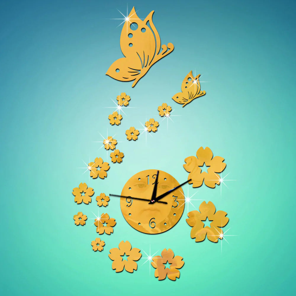 Acrylic Butterfly clock - imixpress.com