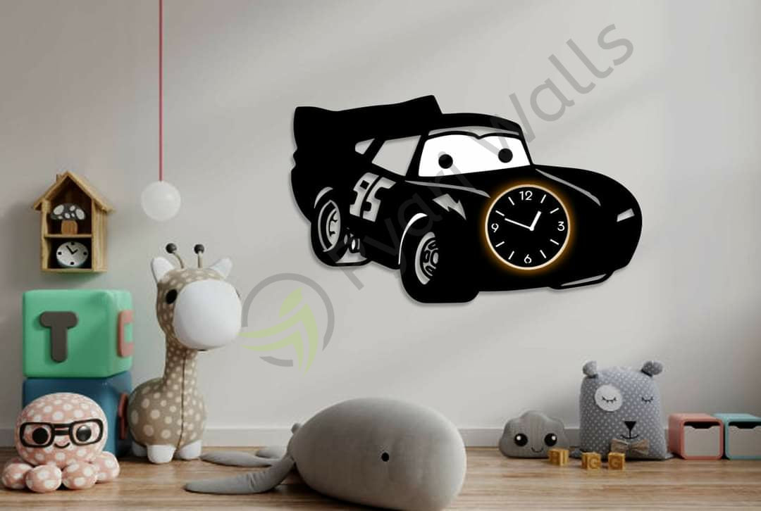 Cars clock 95 (big) kids room clock - Wall Clock - imixpress.com
