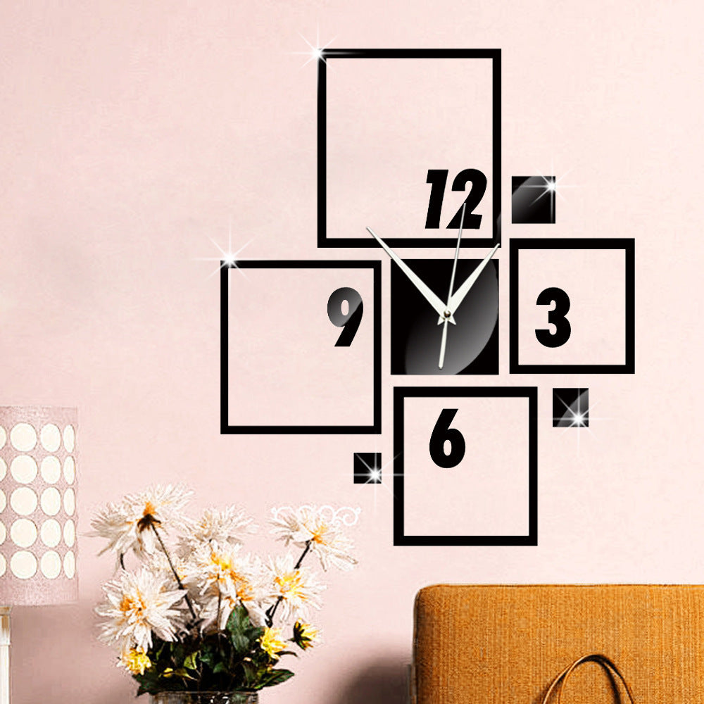 Acrylic decor clock : DM03 - Black - imixpress.com