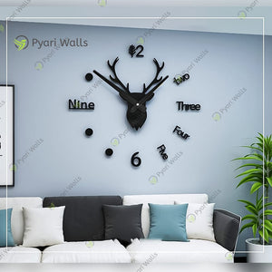 Deer Wall Clock Large - Hot Selling markhor - imixpress.com