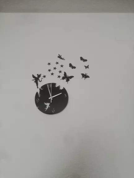 Fairy Clock Black - imixpress.com