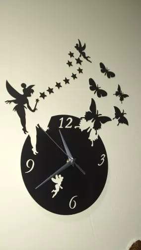 Fairy Clock Black - imixpress.com