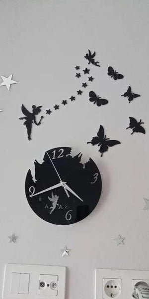 Fairy Clock Black - imixpress.com