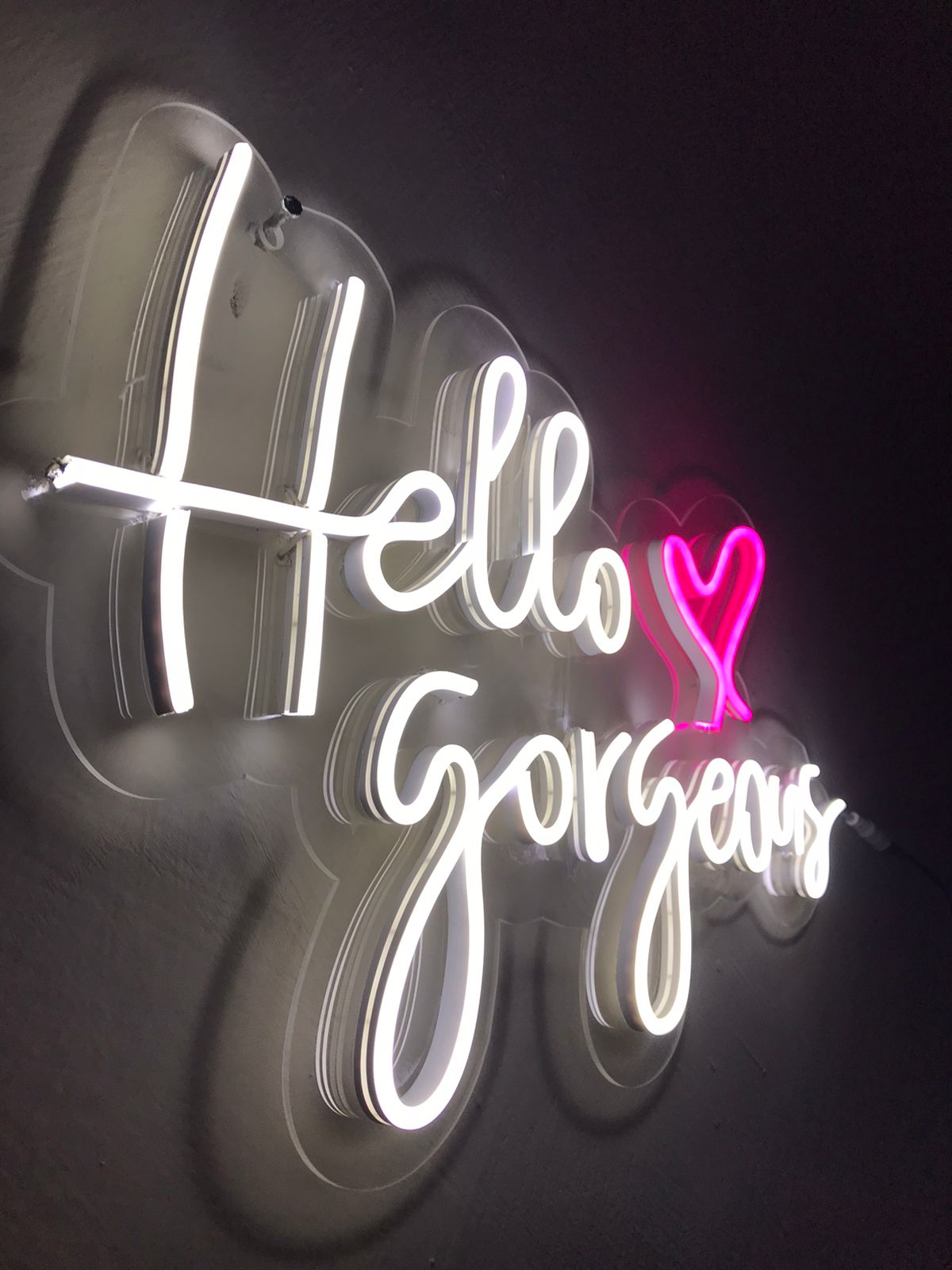 Hello gorgeous Neon light - imixpress.com