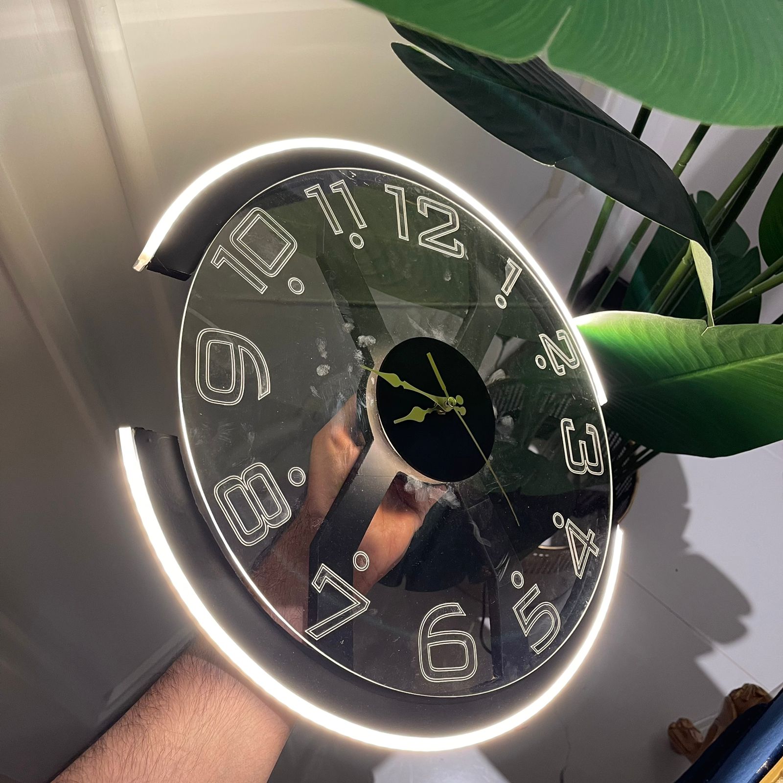 Modern Style Neon Clock Ambient Light - imixpress.com