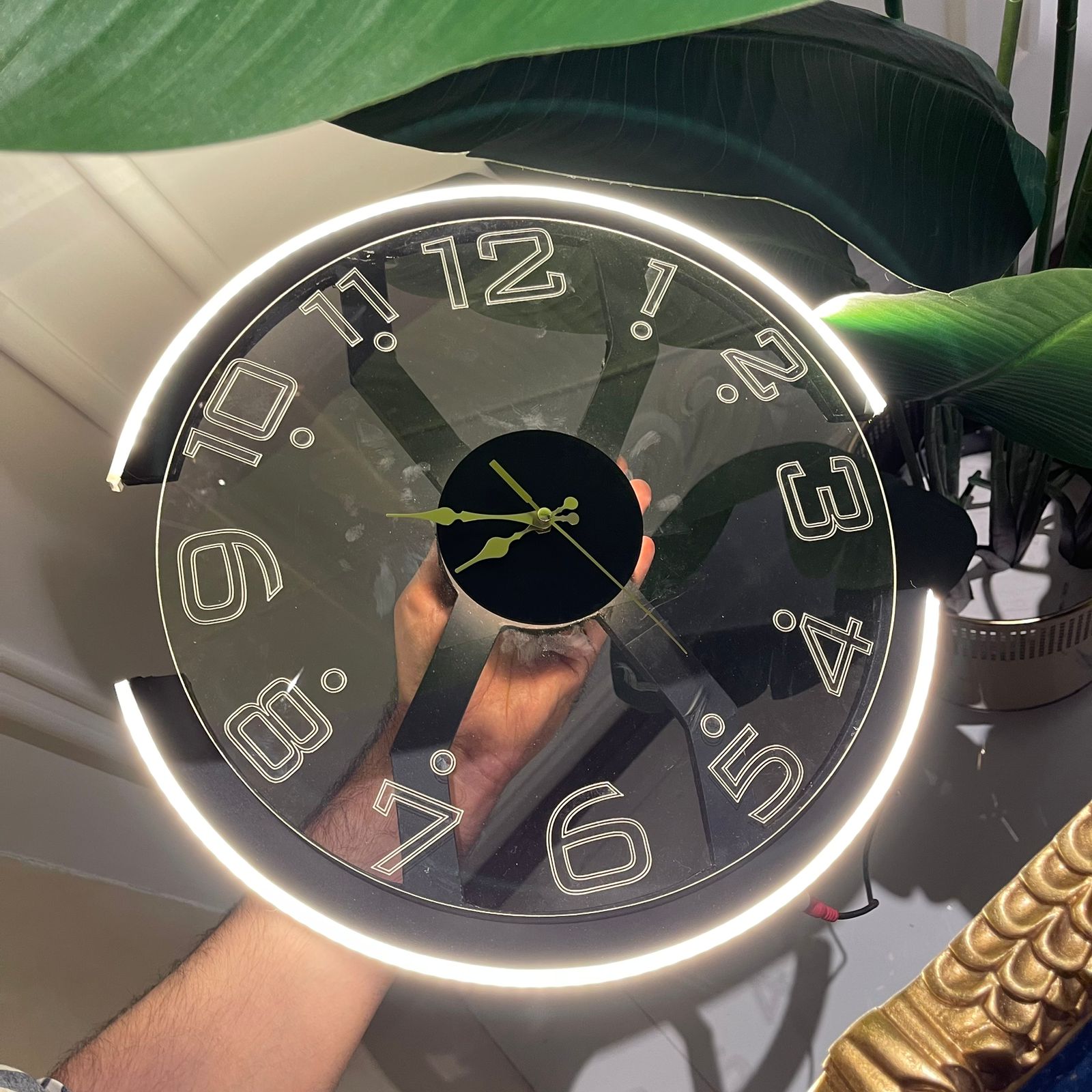Modern Style Neon Clock Ambient Light - imixpress.com