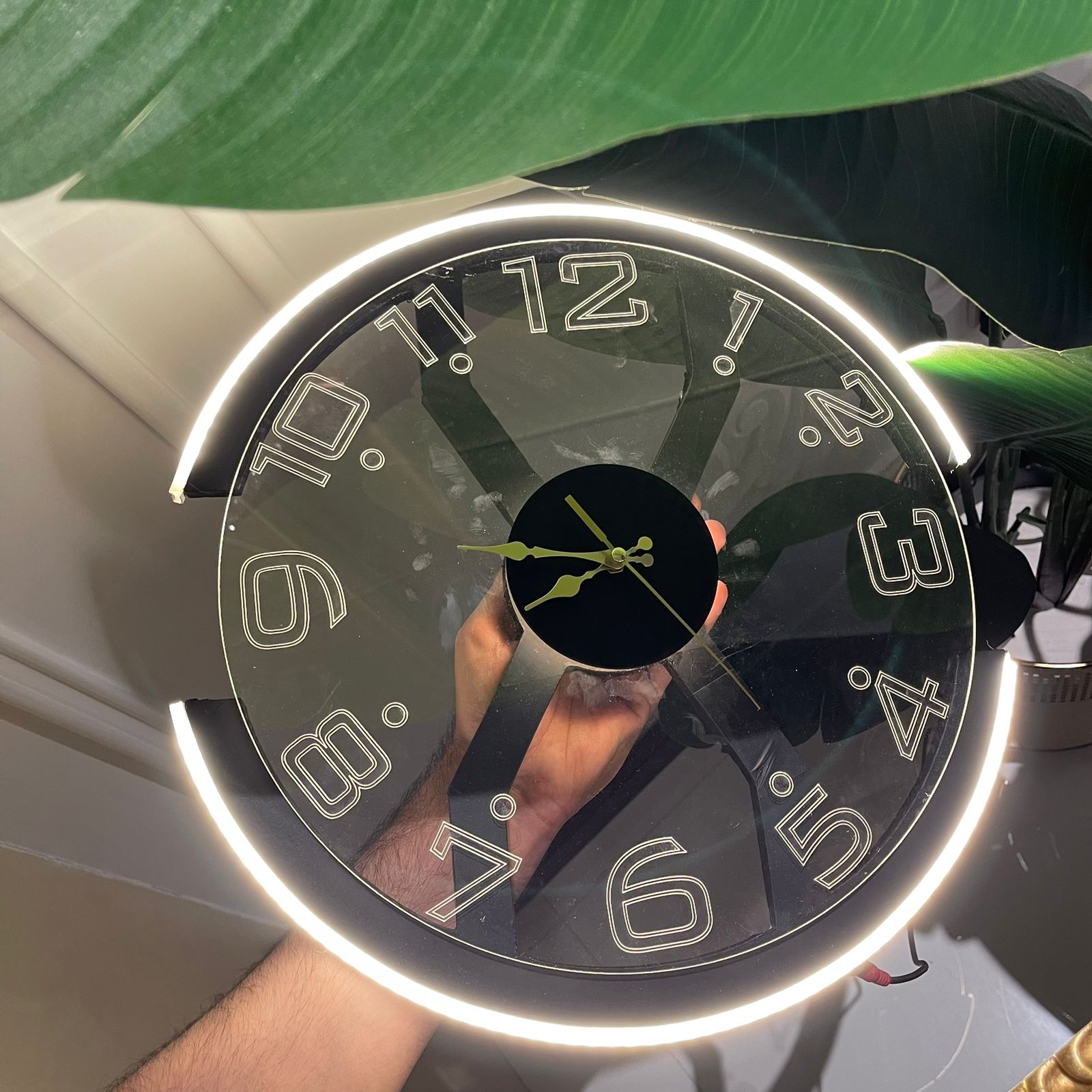 Modern Style Neon Clock Ambient Light - imixpress.com