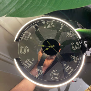 Modern Style Neon Clock Ambient Light - imixpress.com
