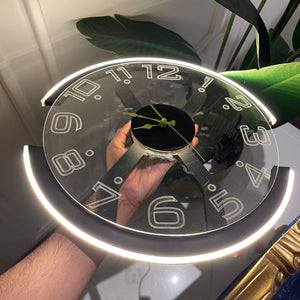 Modern Style Neon Clock Ambient Light - imixpress.com
