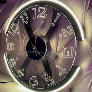 Modern Style Neon Clock Ambient Light - imixpress.com