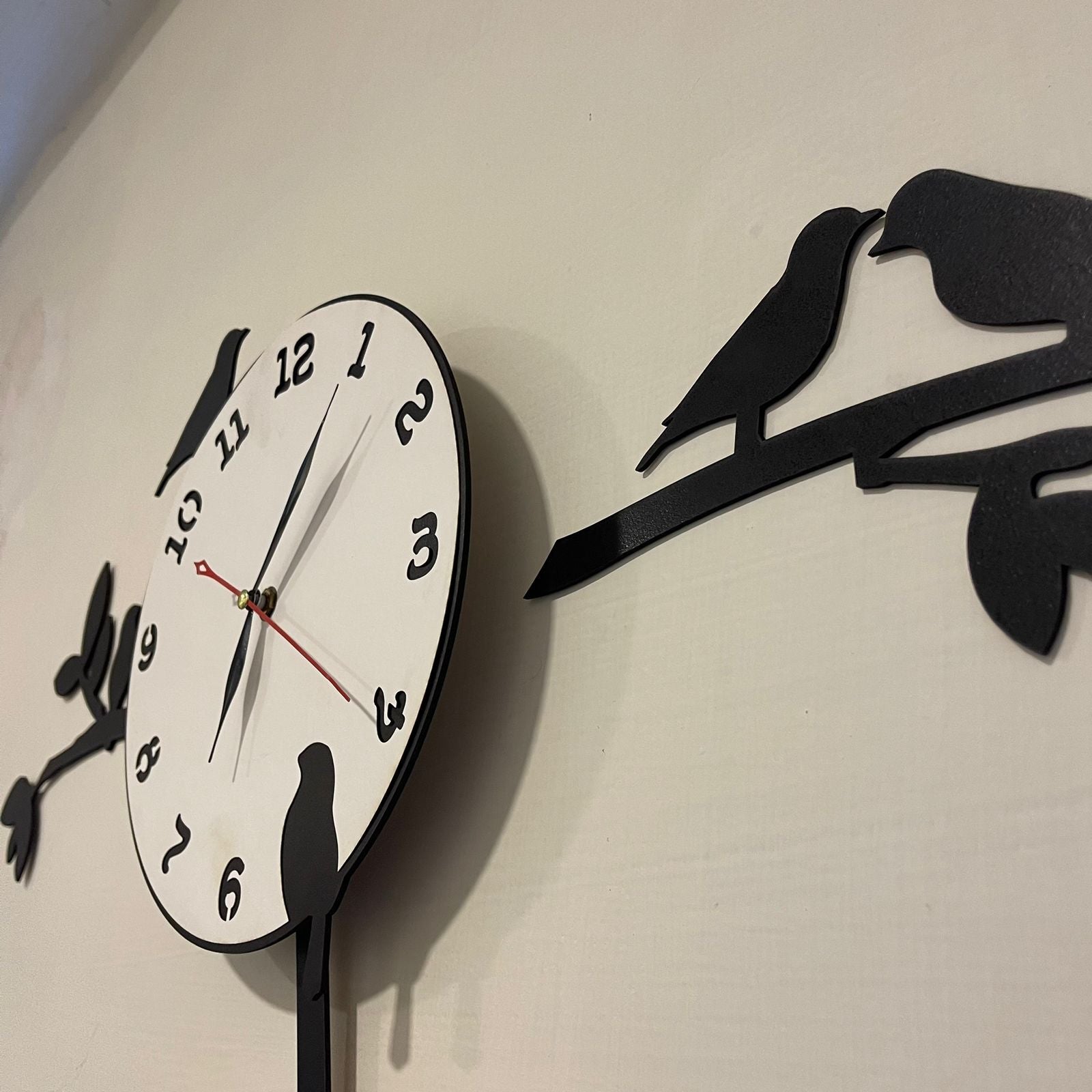 New Latest Style 2024 Birds Tree Pendulum clock White Dial - imixpress.com
