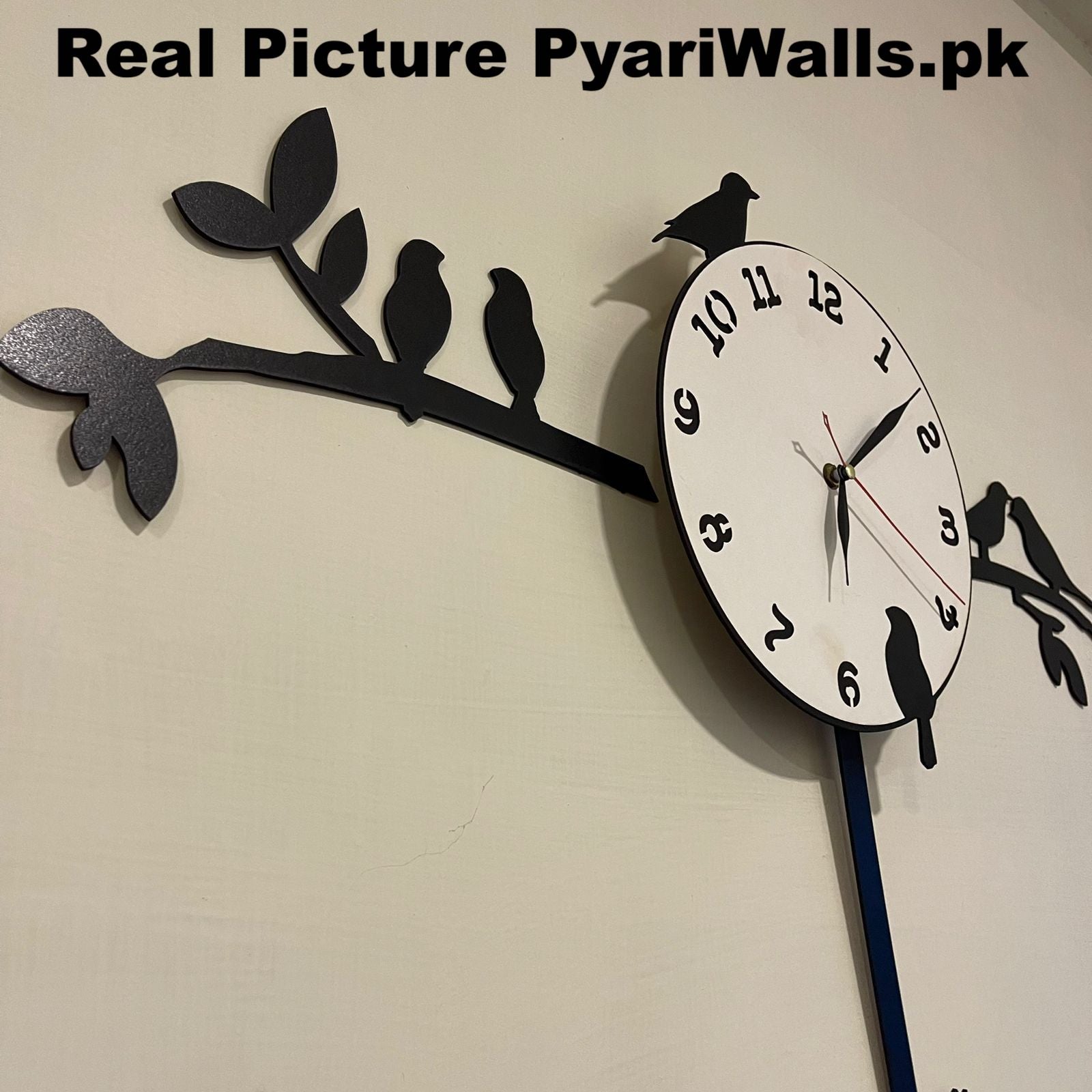 New Latest Style 2024 Birds Tree Pendulum clock White Dial - imixpress.com