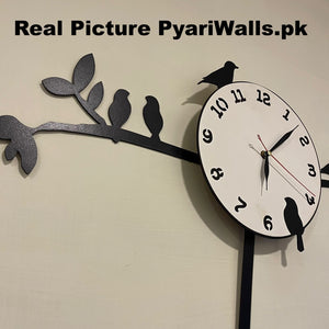 New Latest Style 2024 Birds Tree Pendulum clock White Dial - imixpress.com