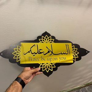 Islamic Greeting Sign board Asalam u Alaikum - imixpress.com