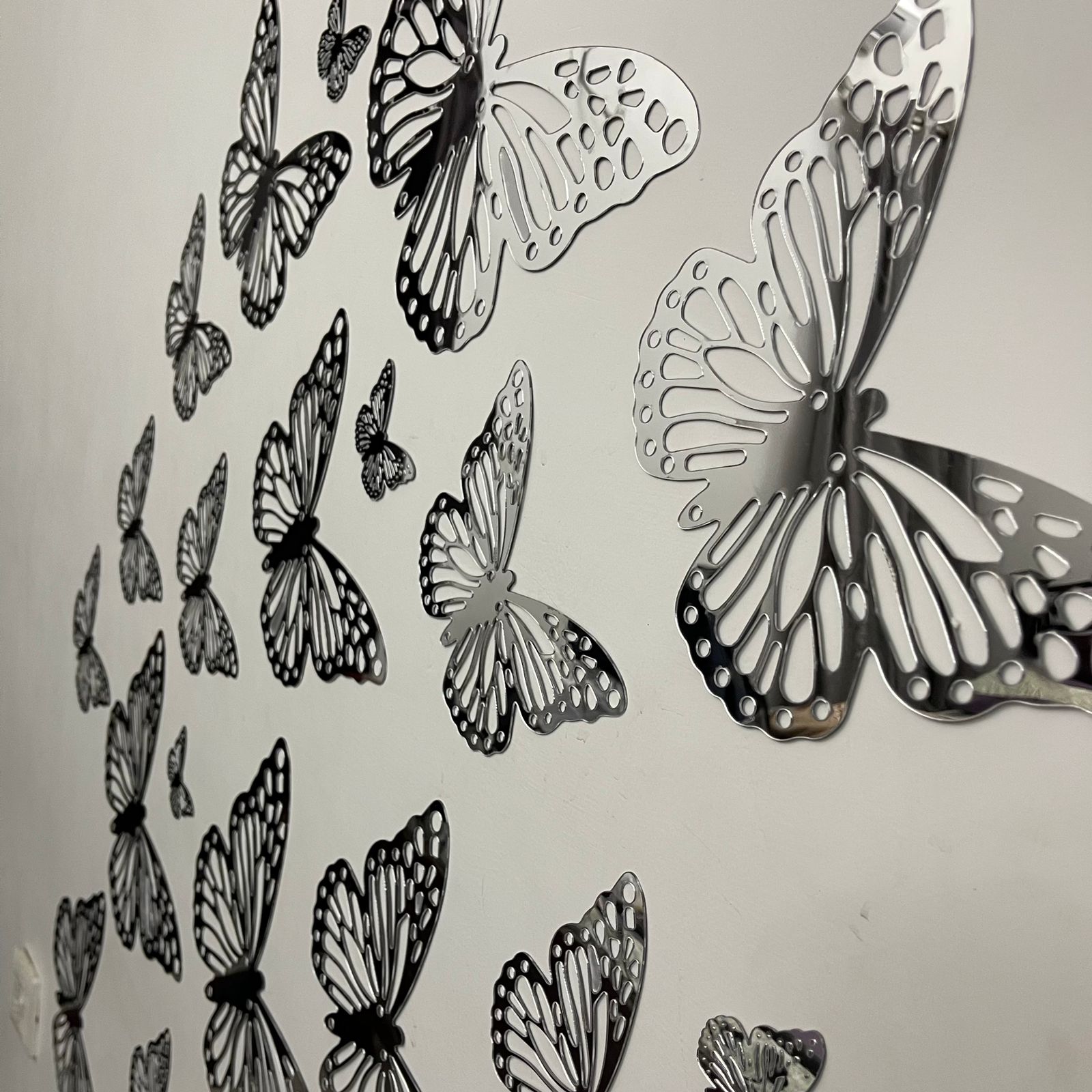 New 2024 Style Acrylic Mirror butterflies set for Wall Decor - imixpress.com