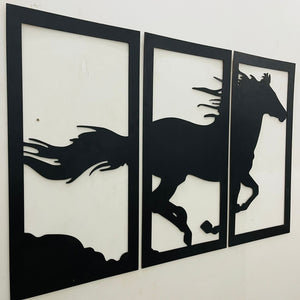 Wooden Wall decor Horse Scenery - imixpress.com