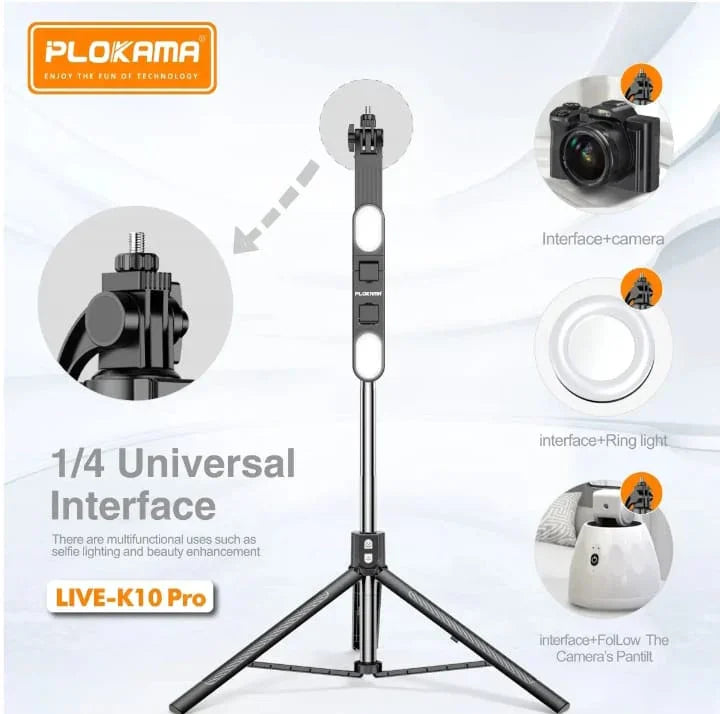 5 in 1 Selfie Stick + Tripod Stand with Bluetooth Remote - imixpress.com