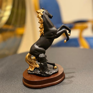 Premium Black Ceramic Horse Sculpture – Elegant Decor for Home & Office - imixpress.com