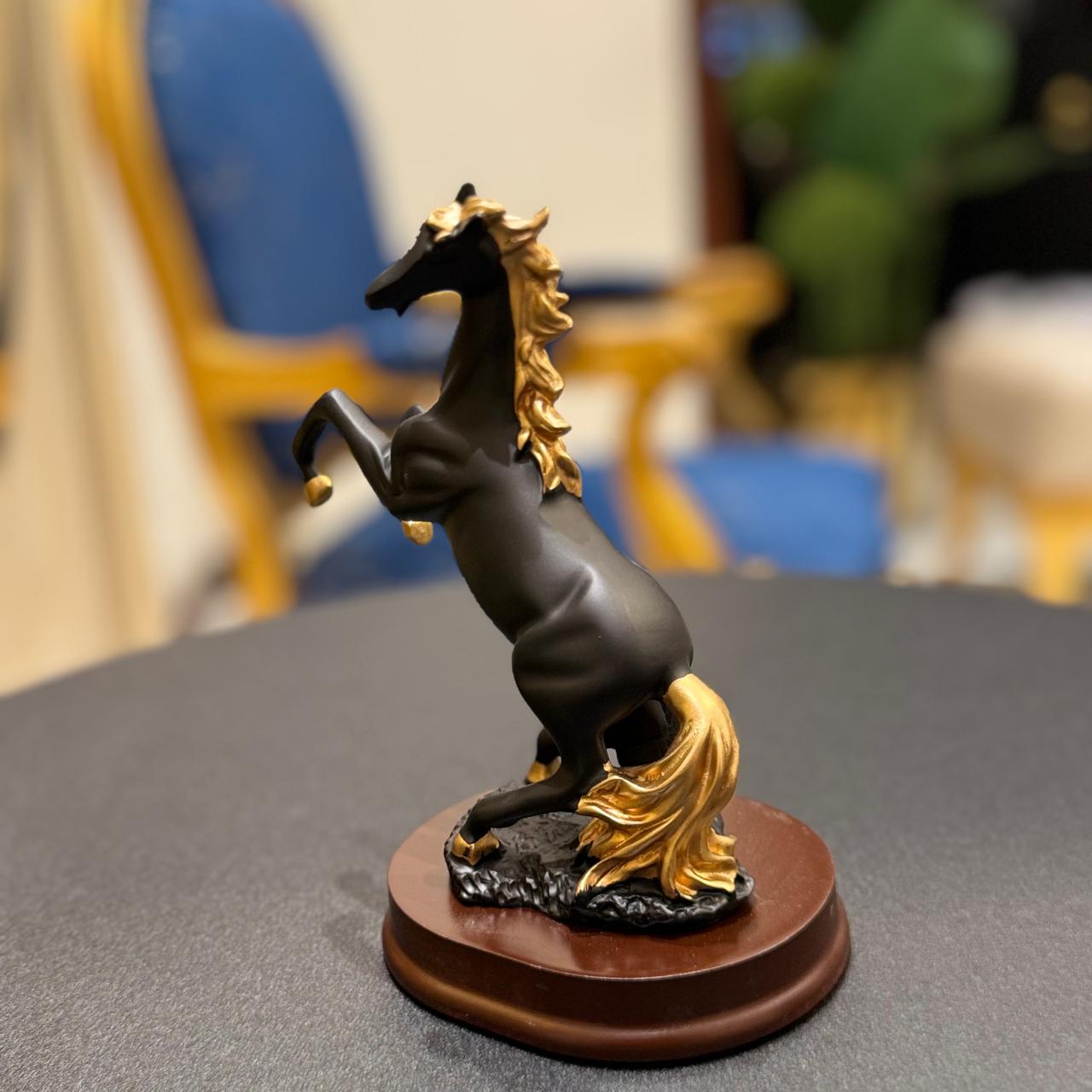 Premium Black Ceramic Horse Sculpture – Elegant Decor for Home & Office - imixpress.com