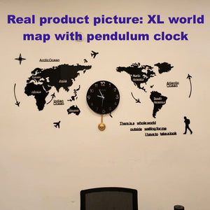 World Map Wall Clock - Wall Clock - imixpress.com