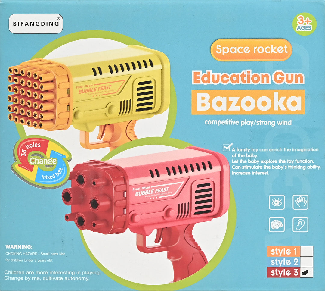Space Rocket Bazooka Bubble Gun Electric Automatic Bubble Maker - imixpress.com