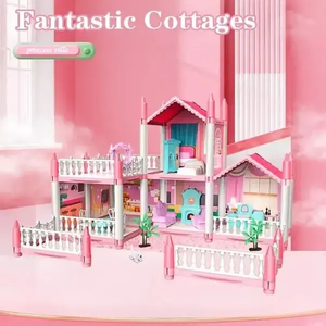 DIY Dreamy Pink Doll house Playset - imixpress.com