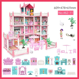 DIY Dreamy Pink Doll house Playset - imixpress.com
