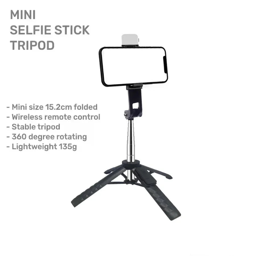 3 In1 Wireless Selfie Stick for Smartphone Tripod With Remote Control Tripod Extendable Monopod for Phone Selfie Stick - imixpress.com