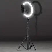26cm Led Ring Light Tripod With Mobile Holder, 7ft Tripod Stand, 3 Light Colors, Dimmable Usb Selfie Ring Light For Videography And Photography - imixpress.com