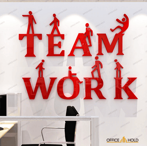 Teamwork 3D Creative Office Decor (tw01) - Wall Decorations - imixpress.com