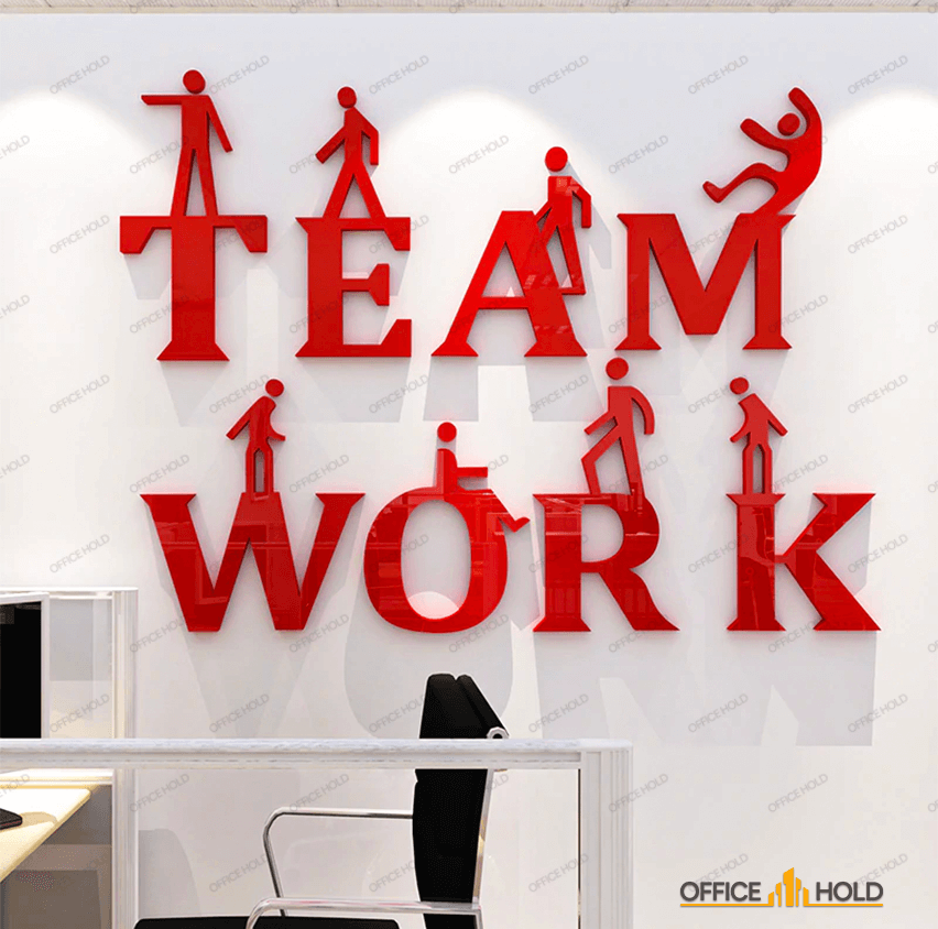 Teamwork 3D Creative Office Decor (tw01) - Wall Decorations - imixpress.com