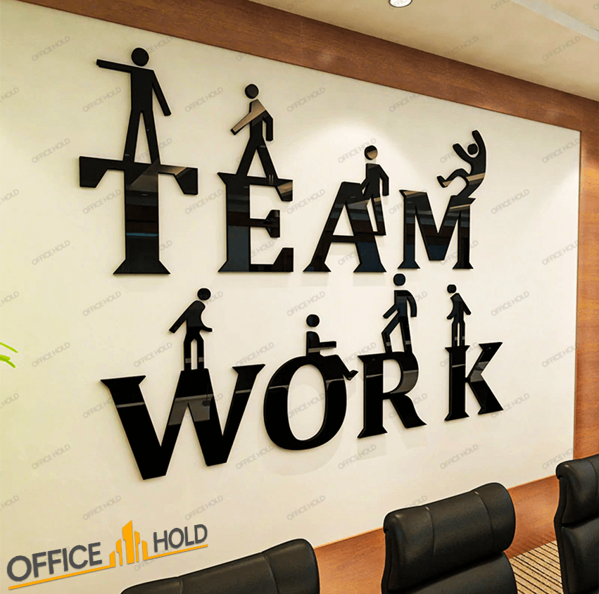 Teamwork 3D Creative Office Decor (tw01) - Wall Decorations - imixpress.com